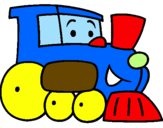 Desenho Comboio pintado por André