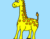 Desenho Girafa pintado por Lívia
