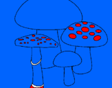 Desenho Cogumelos pintado por `´.ñ.-. ...lñ.mkuhjik9vhu