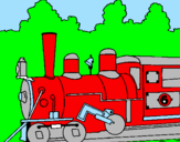 Desenho Locomotiva  pintado por CRISTIANA