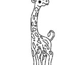Desenho Girafa pintado por ana