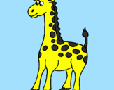 Desenho Girafa pintado por johny