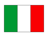Desenho Itália pintado por bandeira da italia
