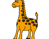 Desenho Girafa pintado por claudinhas