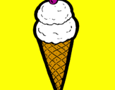 Desenho Cone de gelado pintado por CcrisKiityy