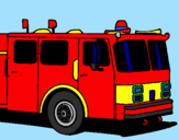 Desenho Camião de bombeiros pintado por BoB