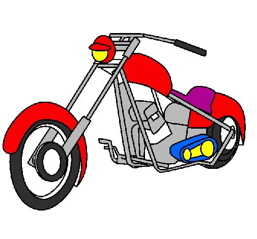 Desenho de Moto pintado e colorido por Usuário não registrado o