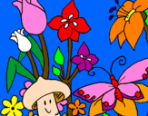 Desenho Fauna e Flora pintado por maiara