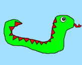 Desenho Serpente pintado por ph