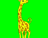 Desenho Girafa pintado por Valner