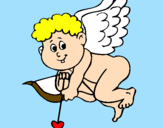 Desenho Cupido pintado por jackeliny