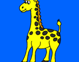 Desenho Girafa pintado por carol