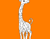 Desenho Girafa pintado por mic