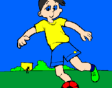 Desenho Jogar futebol pintado por igor
