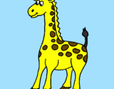 Desenho Girafa pintado por ph
