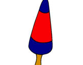Desenho Gelado cone pintado por lepage