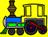 Desenho Comboio pintado por Allan