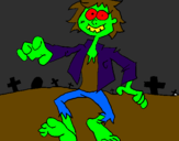 Desenho Zombie pintado por Rex