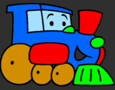 Desenho Comboio pintado por tosca