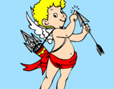 Desenho Cupido  pintado por barbara souza