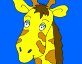 Desenho Cara de girafa pintado por tomas