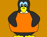 Desenho Pinguim pintado por TUX