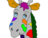 Desenho Cara de girafa pintado por Valdeci Paixao