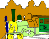 Desenho Locomotiva  pintado por BRUNO ALBUQUERQUE