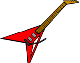 Desenho Guitarra elétrica II pintado por Guitar Hero
