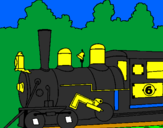 Desenho Locomotiva  pintado por pedro