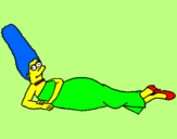 Desenho Marge pintado por fabio