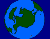 Desenho Planeta terra pintado por gmd