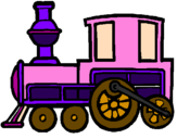 Desenho Comboio pintado por ana luisa
