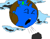 Desenho Terra doente pintado por Lorrany