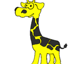 Desenho Girafa pintado por Fernandinha100%