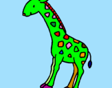 Desenho Girafa pintado por ELLEN TATIANE