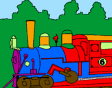 Desenho Locomotiva  pintado por Cauã Pepe