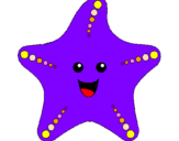 Desenho Estrela do mar pintado por CLARA