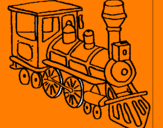 Desenho Comboio pintado por Dan