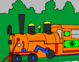 Desenho Locomotiva  pintado por rato2
