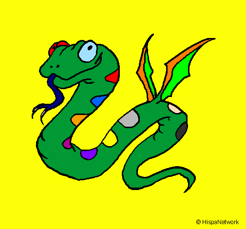 Desenho de Serpentes apaixonadas pintado e colorido por Usuário não  registrado o dia 09 de Maio do 2009