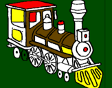 Desenho Comboio pintado por jural