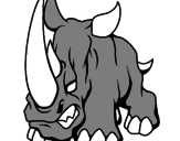 Desenho Rinoceronte II pintado por murilo