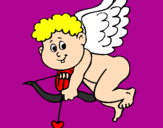 Desenho Cupido pintado por MÓNICA