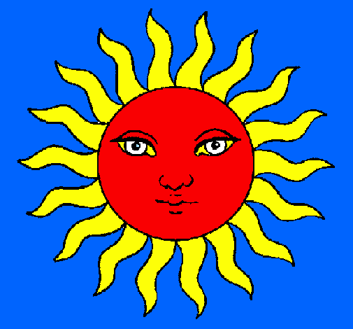Desenho de Sol contente pintado e colorido por Usuário não registrado o dia  15 de Março do 2010