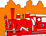 Desenho Locomotiva  pintado por felipe
