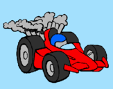 Desenho Carro de Fórmula 1 pintado por brunaobmc