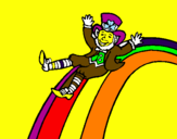 Desenho Duende no arco-íris pintado por felipe