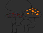 Desenho Cogumelos pintado por Cooise Lerda ;D