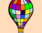 Desenho Balão de ar quente pintado por ANA